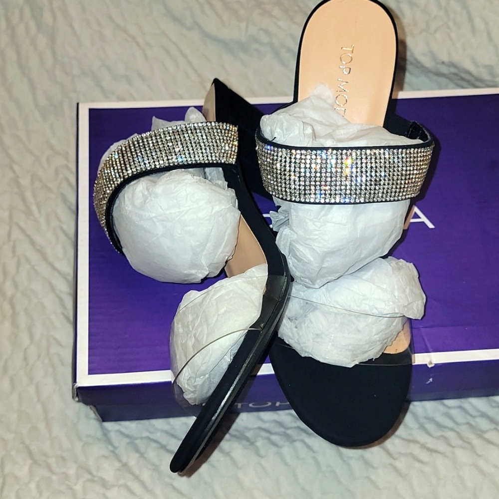 Black Rhinestone Heels - Picture 5 of 6